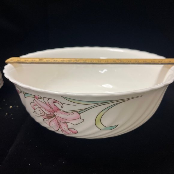 Vintage NIKKO Fine Bone China Rhubrum Lily Serviceware Rare Beautiful - Picture 8 of 16